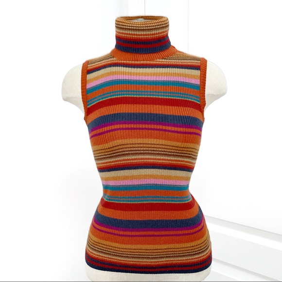 Zara Tops - ZARA Sleeveless Vintage Turtleneck Top